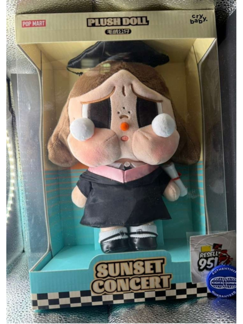 Pop Mart Crybaby Sunset Concert Graduation Plush Doll Collectible Figure